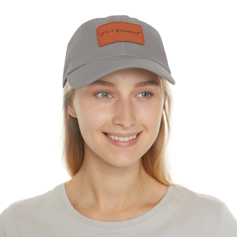 F**kstrated Hat with Leather Patch (Rectangle) - Image 94