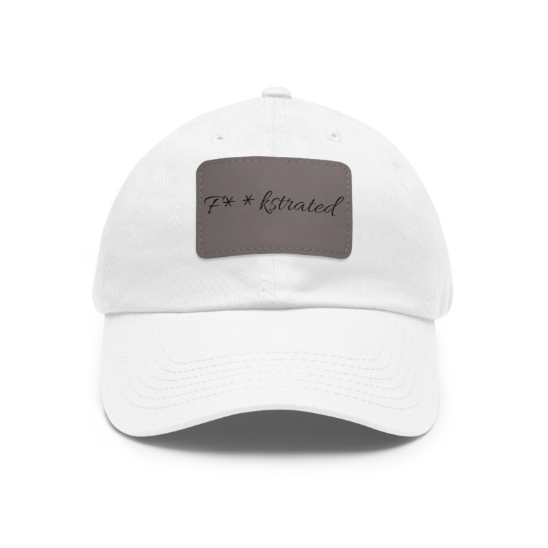 F**kstrated Hat with Leather Patch (Rectangle) - Image 2