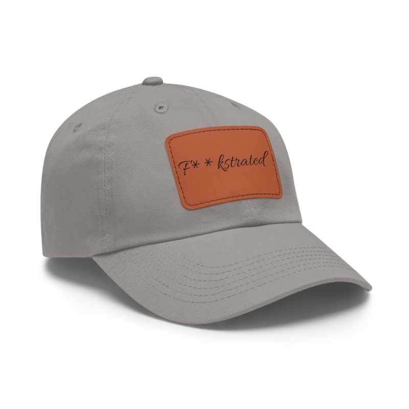 F**kstrated Hat with Leather Patch (Rectangle) - Image 96