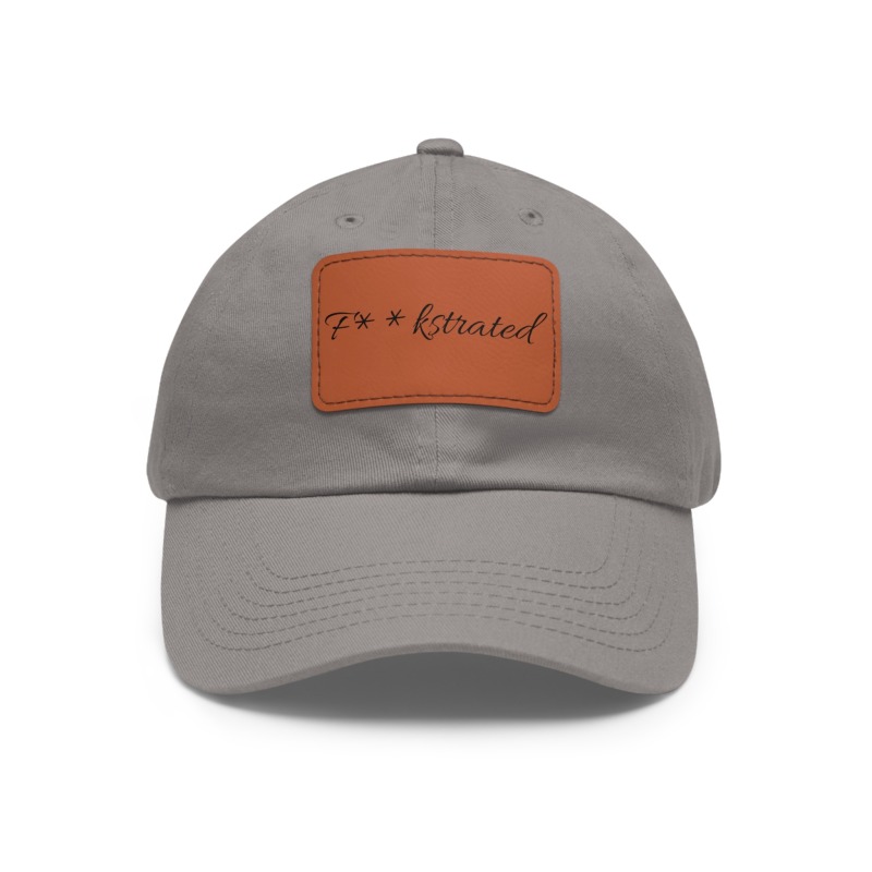 F**kstrated Hat with Leather Patch (Rectangle) - Image 95