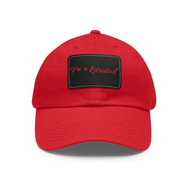 F**kstrated Hat with Leather Patch (Rectangle) - Image 16