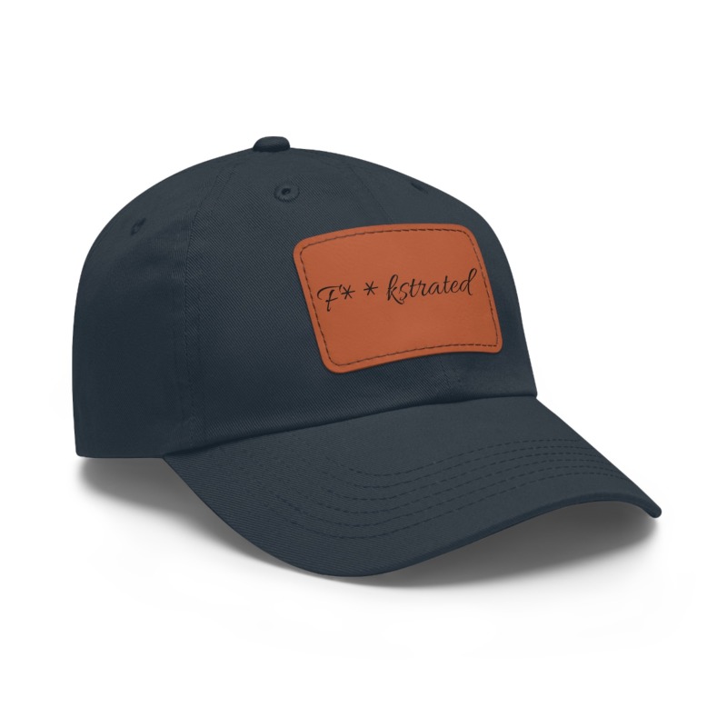 F**kstrated Hat with Leather Patch (Rectangle) - Image 62