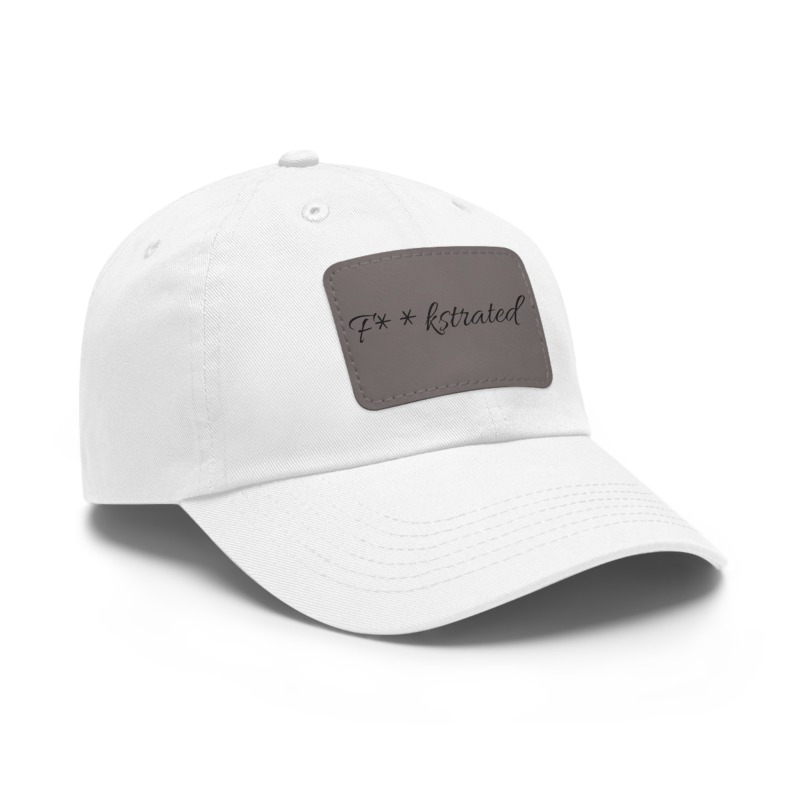 F**kstrated Hat with Leather Patch (Rectangle) - Image 3