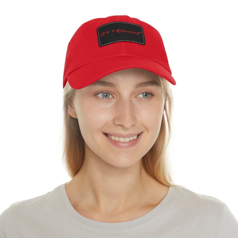 F**kstrated Hat with Leather Patch (Rectangle) - Image 15