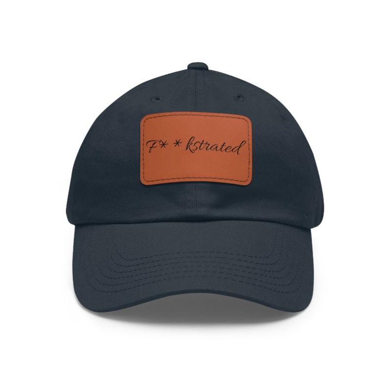 F**kstrated Hat with Leather Patch (Rectangle) - Image 61