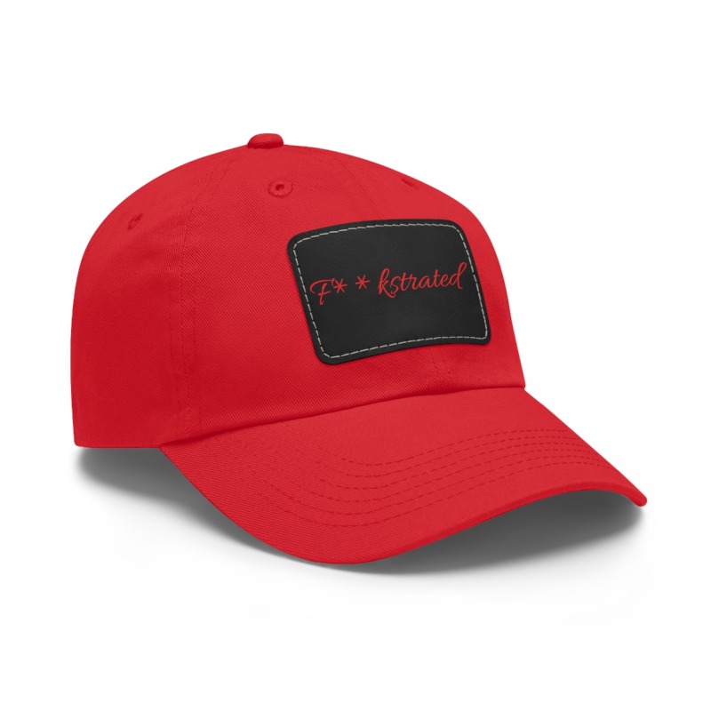 F**kstrated Hat with Leather Patch (Rectangle) - Image 17