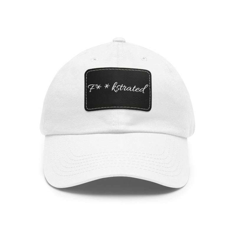 F**kstrated Hat with Leather Patch (Rectangle) - Image 48