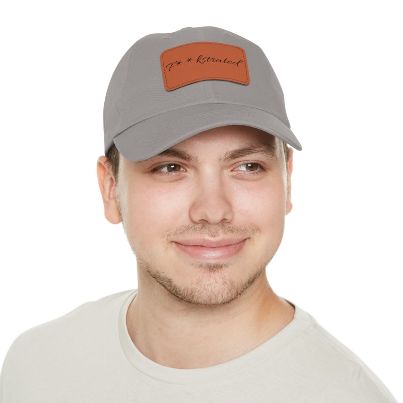 F**kstrated Hat with Leather Patch (Rectangle) - Image 98