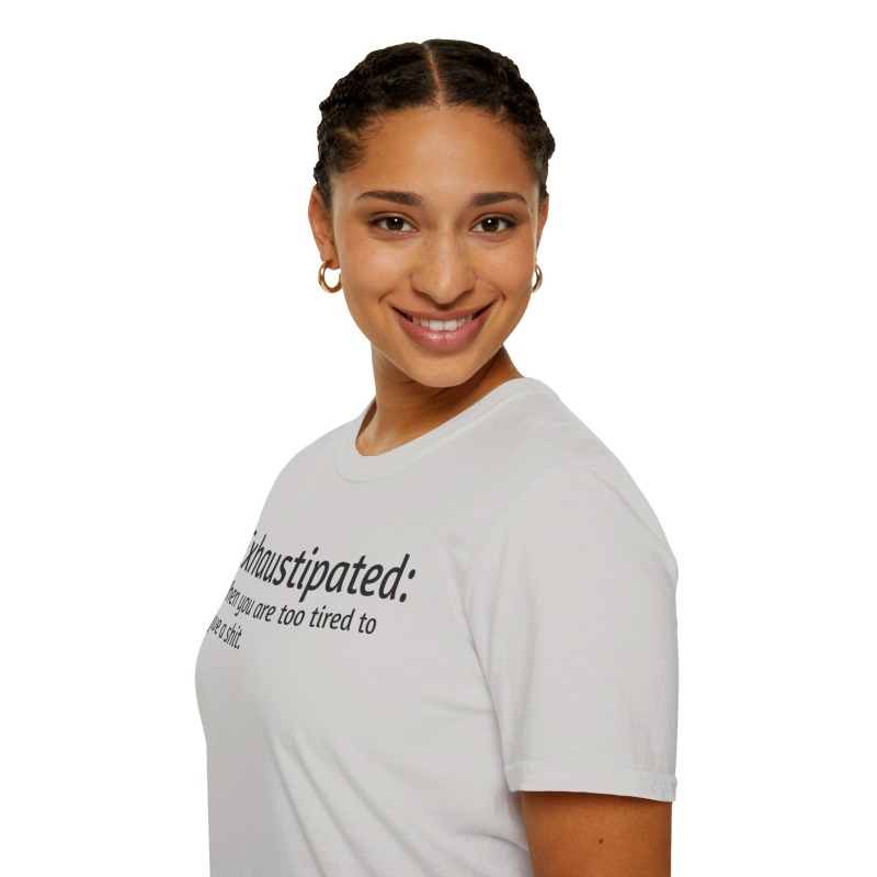 Exhaustipated - Unisex Softstyle T-Shirt - Image 45