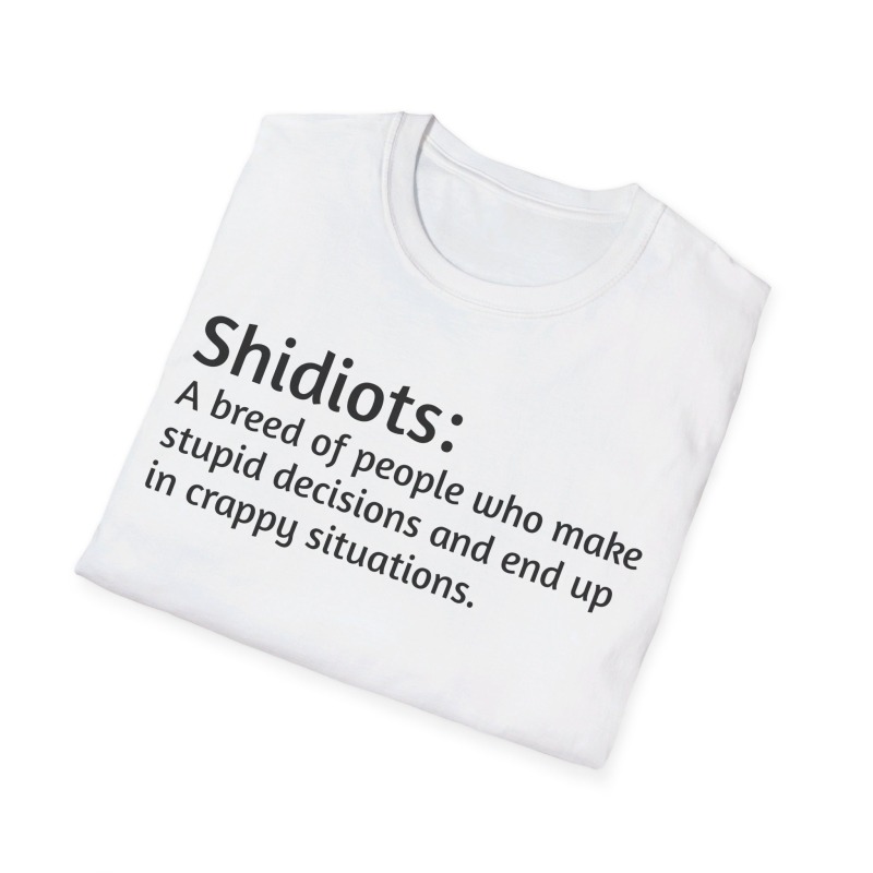 Shidiots - Unisex Softstyle T-Shirt - Image 17