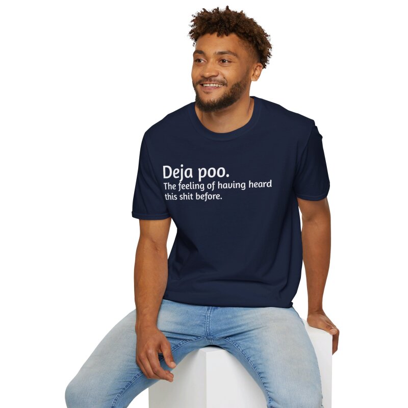 Deja poo - Unisex Softstyle T-Shirt - Image 61