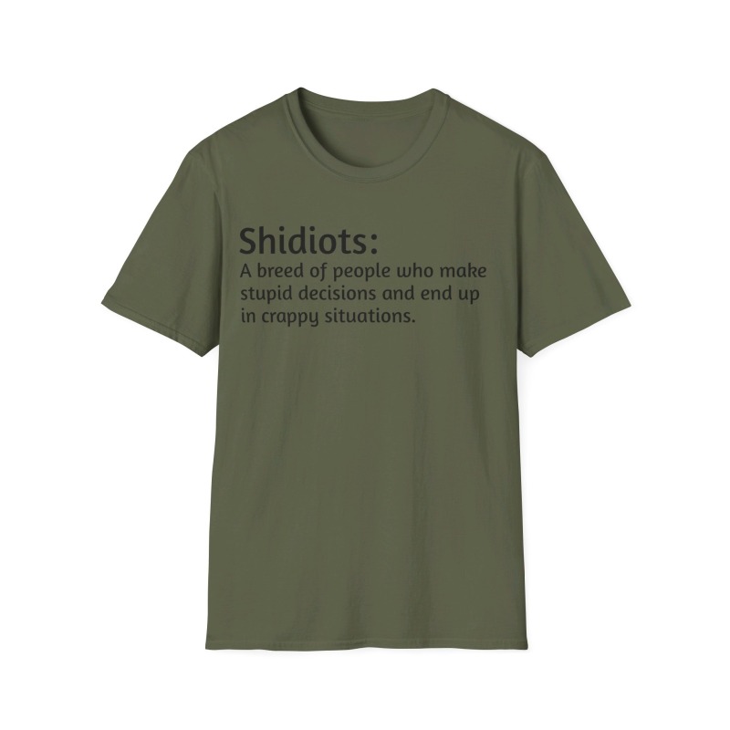 Shidiots - Unisex Softstyle T-Shirt - Image 50