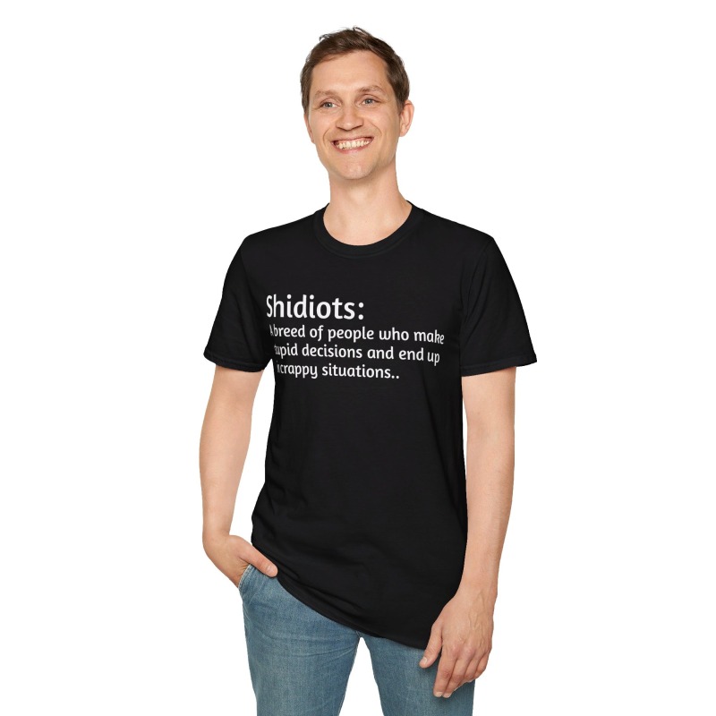 Shidiots - Unisex Softstyle T-Shirt - Image 32