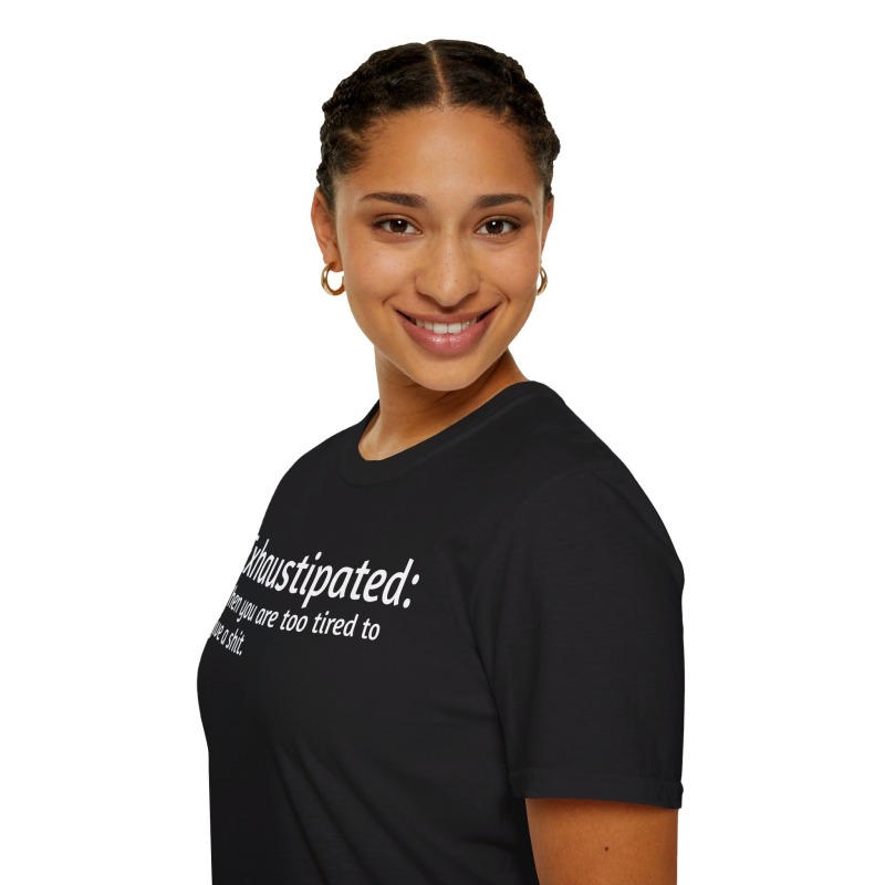 Exhaustipated - Unisex Softstyle T-Shirt - Image 33