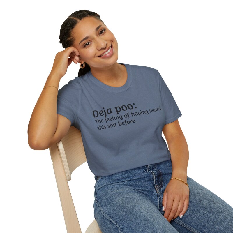 Deja poo - Unisex Softstyle T-Shirt - Image 59