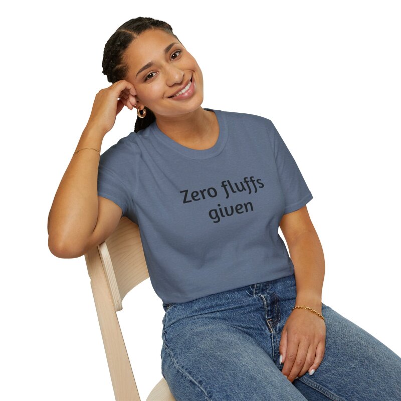 Zero fluffs given - Unisex Softstyle T-Shirt - Image 58