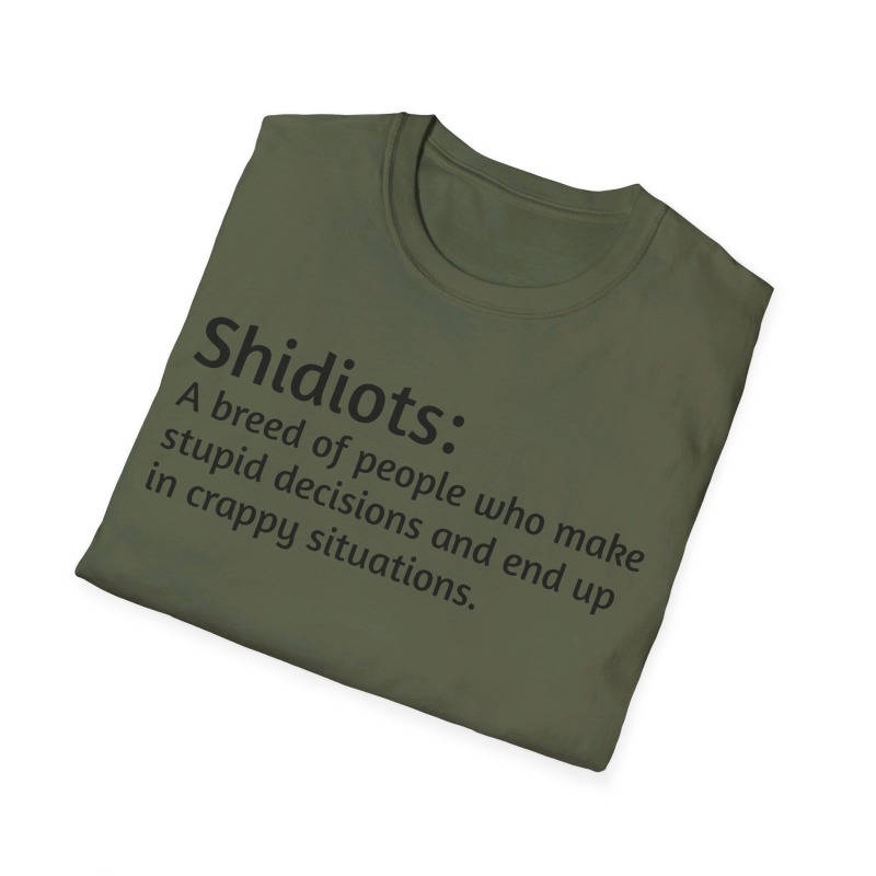 Shidiots - Unisex Softstyle T-Shirt - Image 53