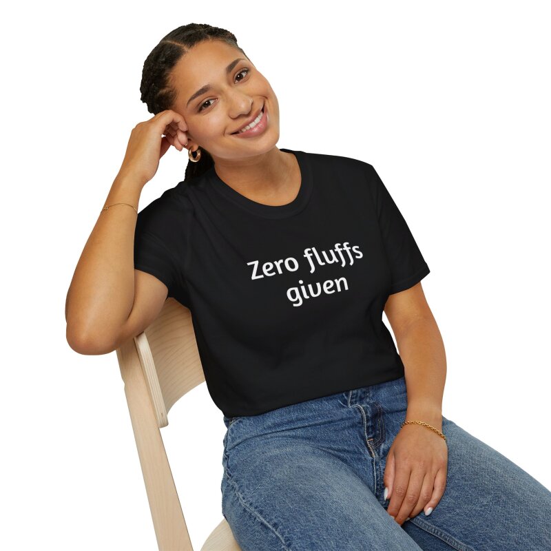 Zero fluffs given - Unisex Softstyle T-Shirt - Image 34