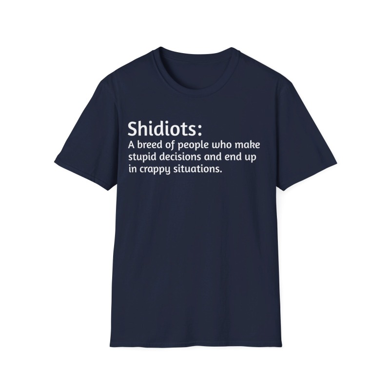 Shidiots - Unisex Softstyle T-Shirt - Image 2