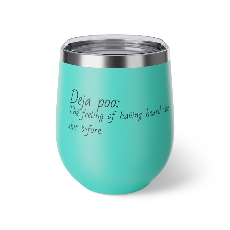 Deja poo - Copper Vacuum Insulated Cup, 12oz - Image 2