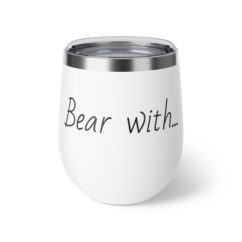 Bear with... - Copper Vacuum Insulated Cup, 12oz - Image 2