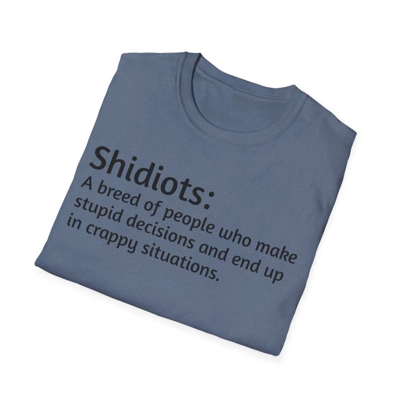 Shidiots - Unisex Softstyle T-Shirt - Image 65