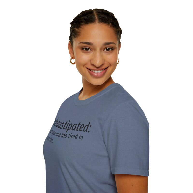 Exhaustipated - Unisex Softstyle T-Shirt - Image 9