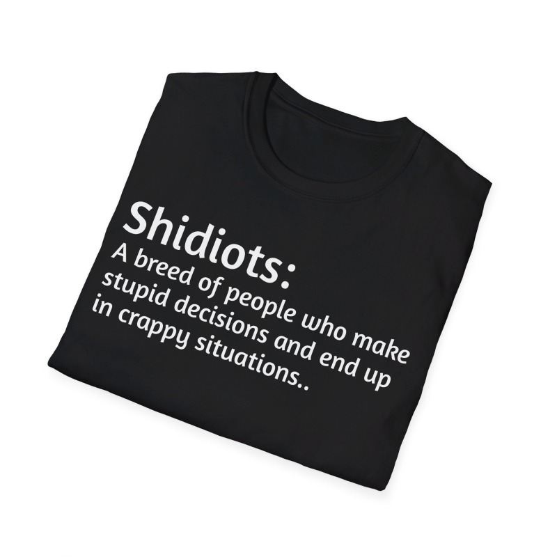 Shidiots - Unisex Softstyle T-Shirt - Image 29