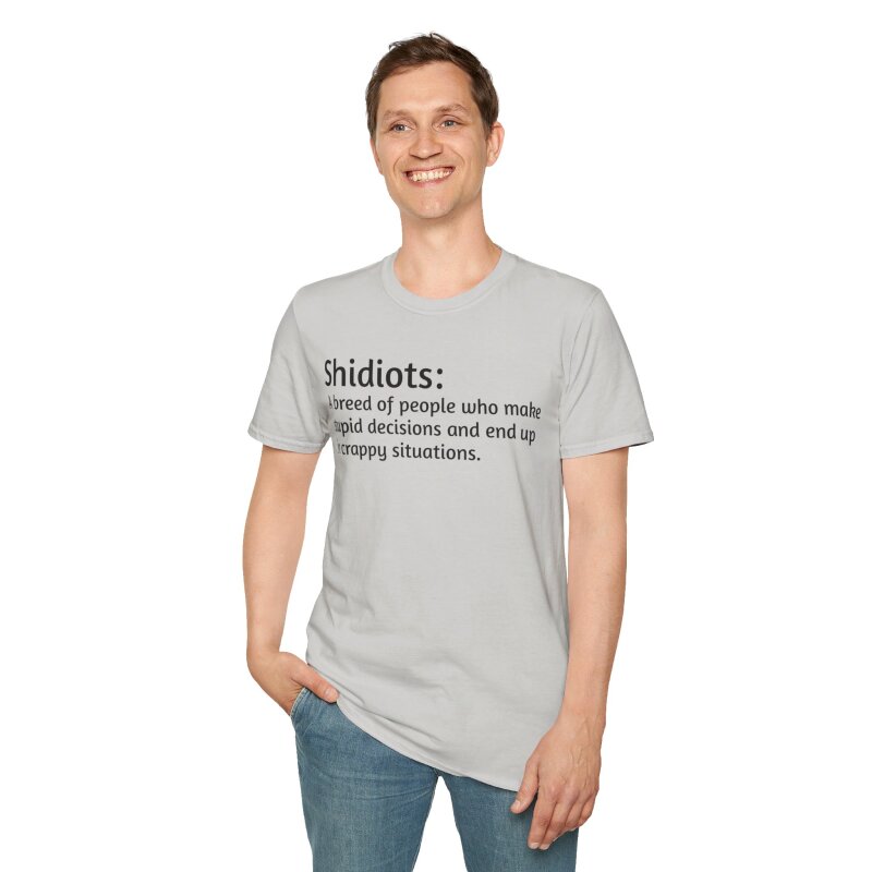 Shidiots - Unisex Softstyle T-Shirt - Image 44