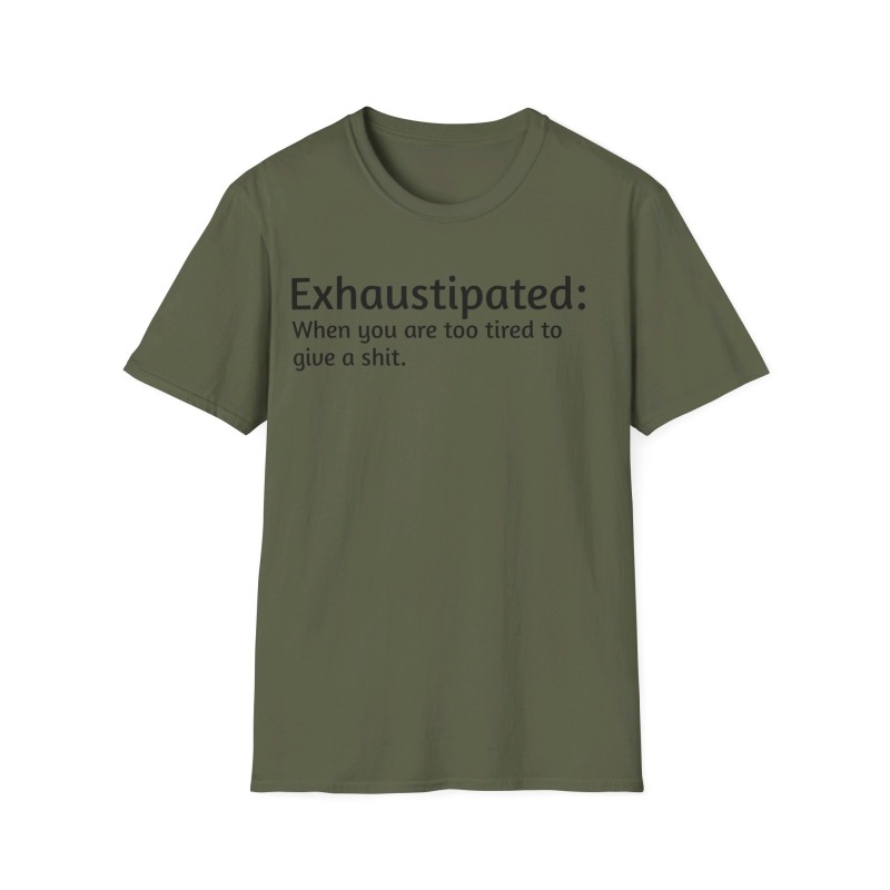 Exhaustipated - Unisex Softstyle T-Shirt - Image 50