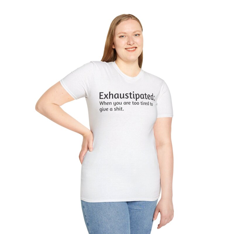 Exhaustipated - Unisex Softstyle T-Shirt - Image 18