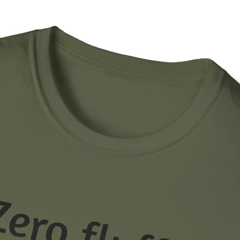 Zero fluffs given - Unisex Softstyle T-Shirt - Image 4