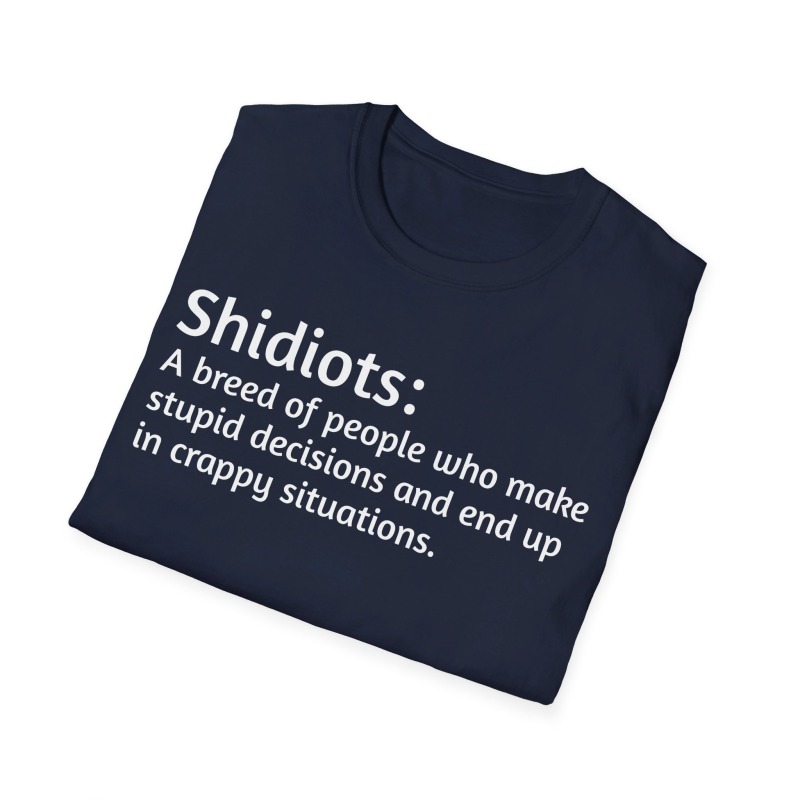 Shidiots - Unisex Softstyle T-Shirt - Image 5